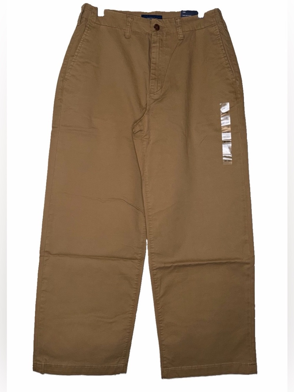 American Eagle Loose Lived-In Khakis Pants Mens 31x32 Flex Toasted Almond